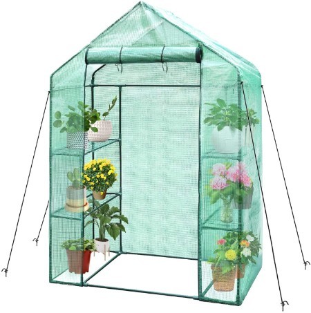 Herbs Flowers or Tend Potted Plants Mesh Cover Jiiay Mini Greenhouse Portable Plant Gardening Greenhouse Grow Seeds & Seedlings 