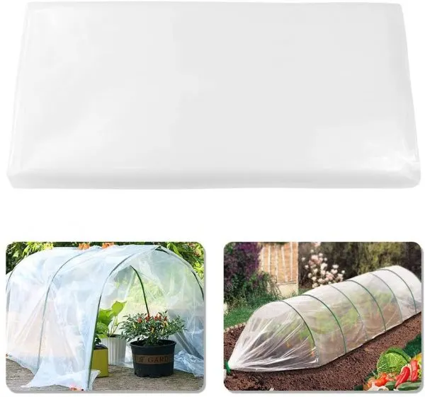 10 Best Greenhouse Plastic Sheets for Protection 7 YBB 4.9 x 9.8 Feet Clear Plastic Greenhouse Film