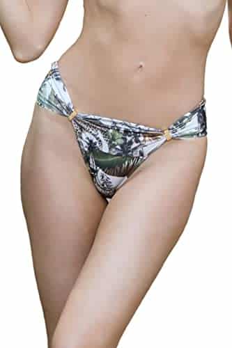 Animal Print Brazilian Bikini Bottom 