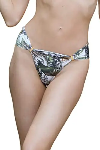 Animal Print Brazilian Bikini Bottom 