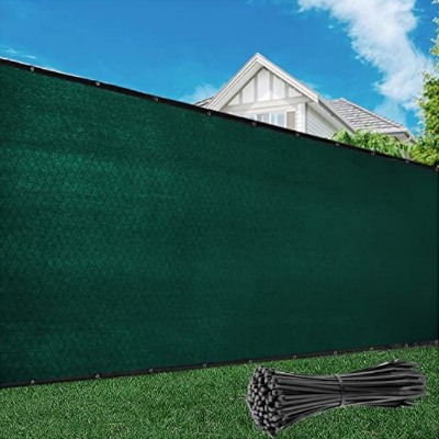 Green Fence Privacy Screen Cover Fabric Shade
