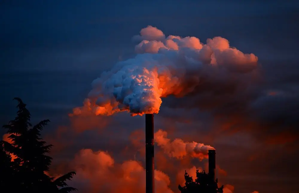 Smoke from a factory