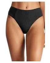 Vitamin A Women's Forest Ecorib Sienna High Waist Bikini Bottom