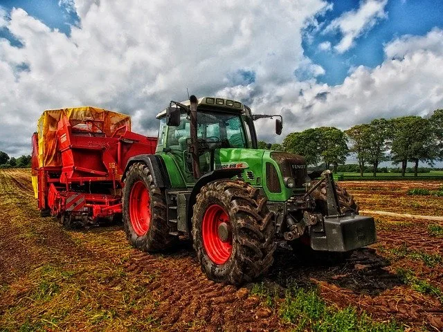 broken down tractor