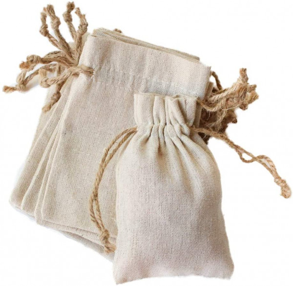 Love Miss Marie Linen Cotton Drawstring Bags