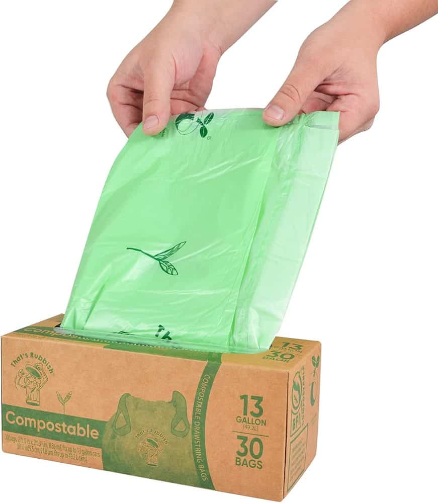 11 Best Eco-Friendly Trash Bags: Compostable, Biodegradable 10 That’s Rubbish Drawstring Trash Bags