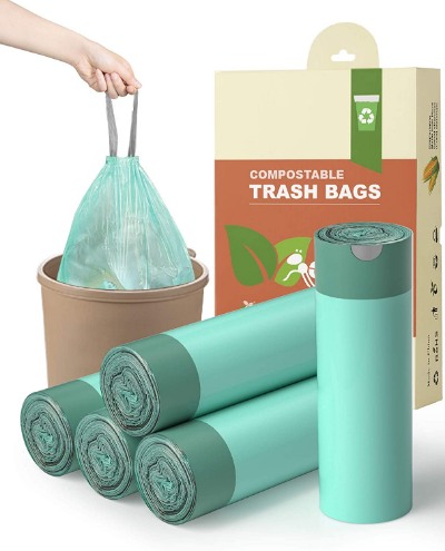 Easy Flux Biodegradable and Compostable Scented Garbage Bags (Green, Black  and Blue)