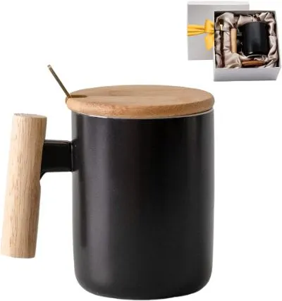Bambooware Wooden Handle Coffee Mug Gift Box Sample Package