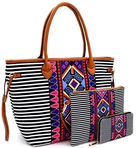 Boho Tassel Satchel Tote Handbag Purse