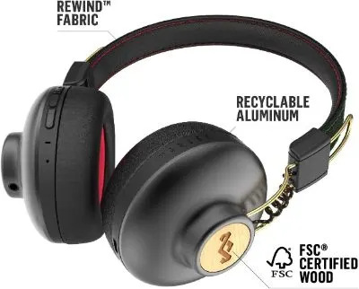 18 Best Sustainable Gifts for Your Eco-Friendly Friends 18 House of Marley Positive Vibration Wireless Headphones