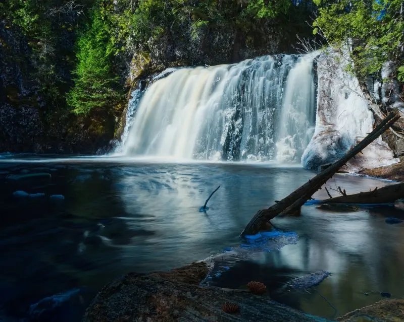 Blue waterfall