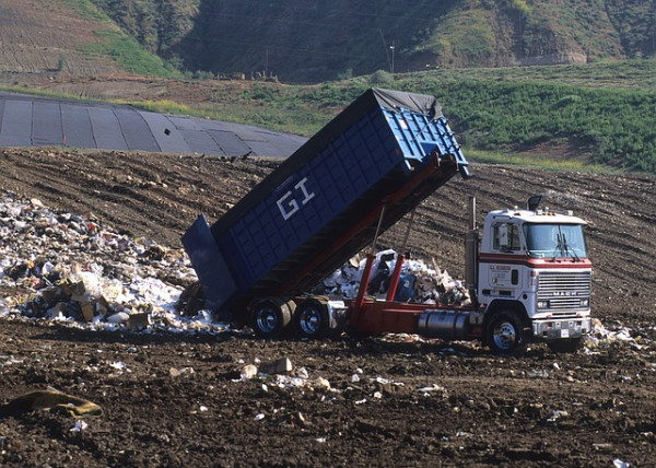 dump truck - landfill