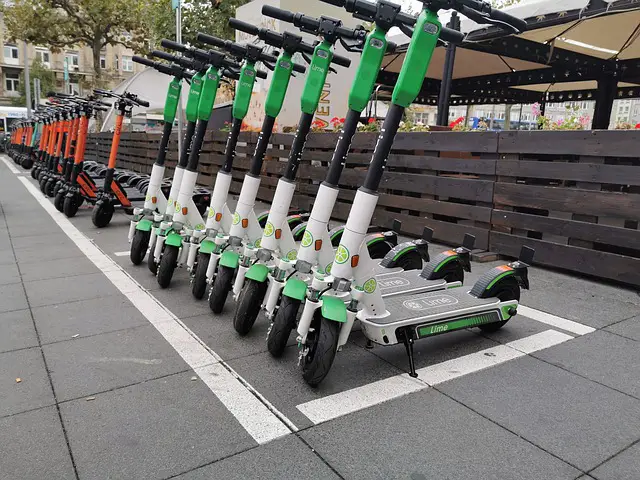 parked scooters