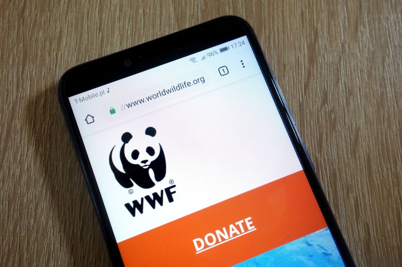 Donate to the World Wildlife Fund (WWF) on Mobile