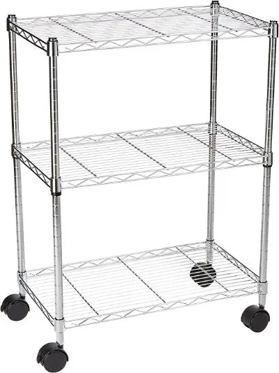 7 Best Shelves For Greenhouse | Top Shelving Options 2 Amazon Basics Three-Shelf Unit
