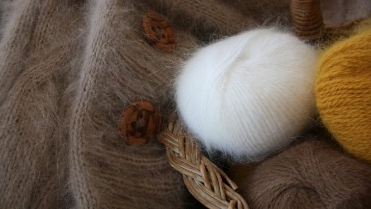 close view of Angora Wool Product
