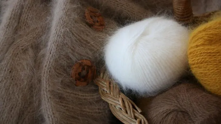 close view of Angora Wool Product
