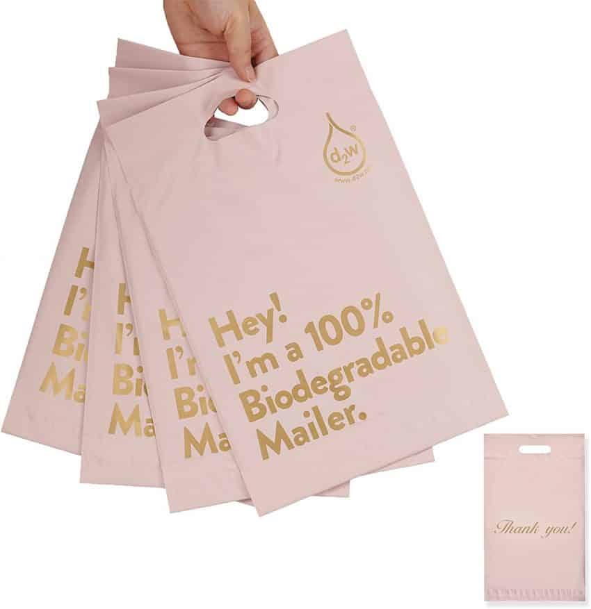 Biodegradable D2W Poly Mailers
