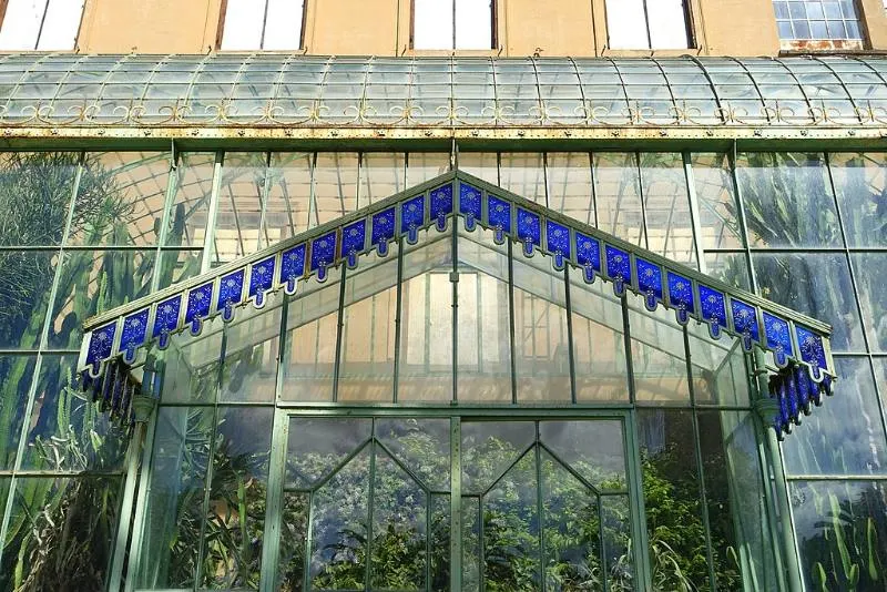 Monumental Glass Greenhouse in Rome Italy