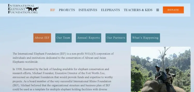 International Elephant Foundation About section