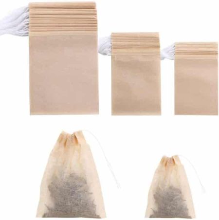 BEFORYOU Disposable Drawstring Tea Filter Bags