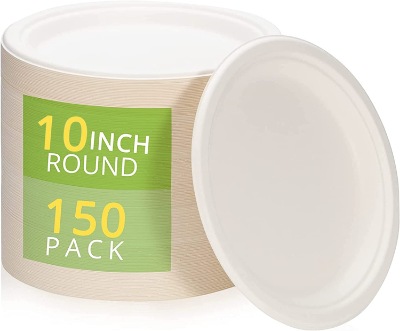 BIRCHIO Compostable Paper Plates