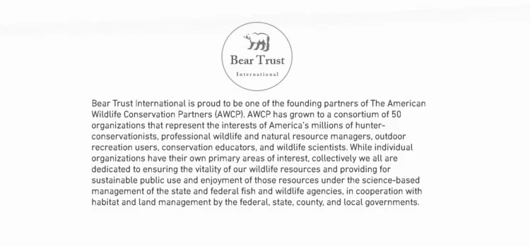 Bear Trust International Partners section