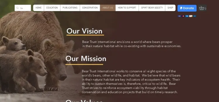 Vision and Mission of Bear Trust International