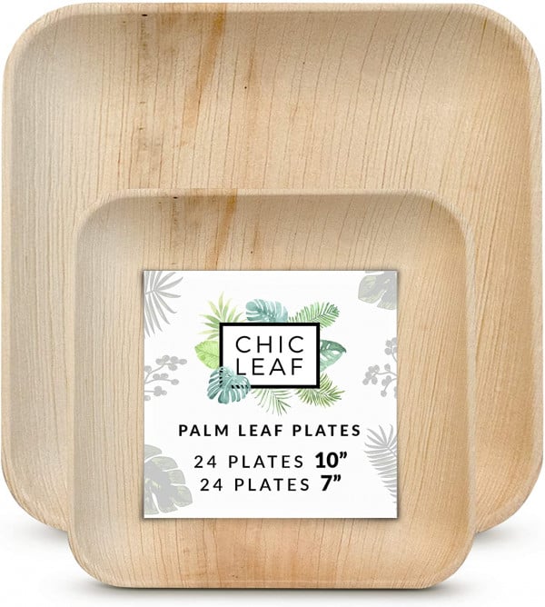 Chic Leaf Palm Leaf Plates