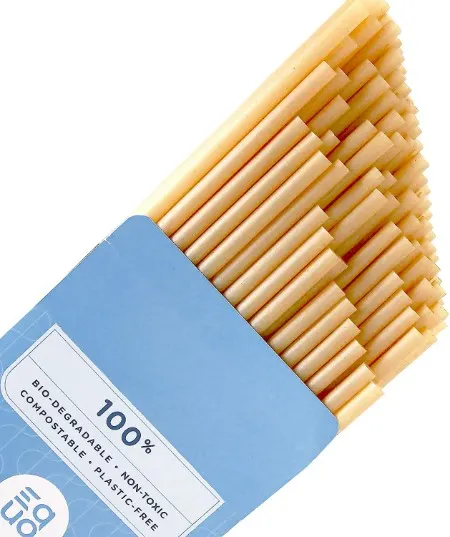 12 Best Compostable Straws: Eco-Friendly Options 8 Equo Sugarcane straws in a blue pack