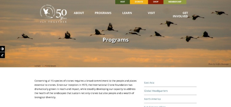 Programs at International Crane Foundation