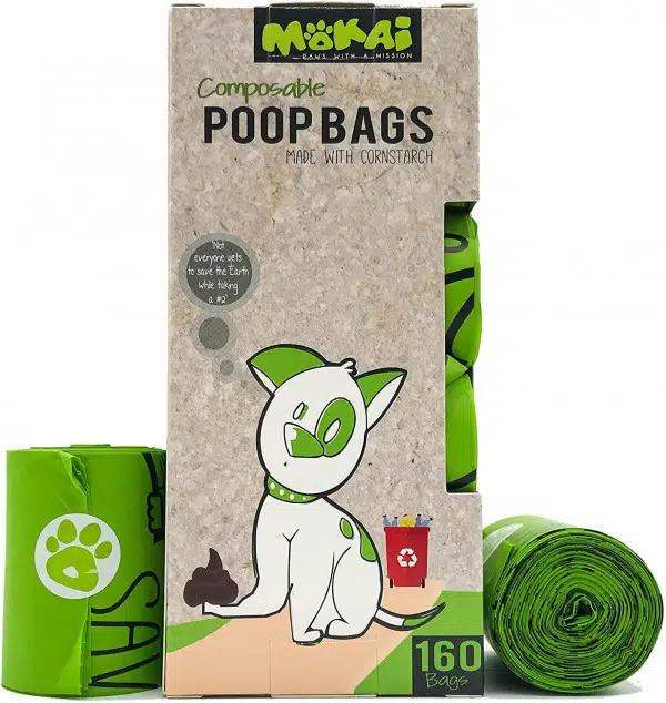 MOKAI Compostable and Biodegradable Dog Poop Bags