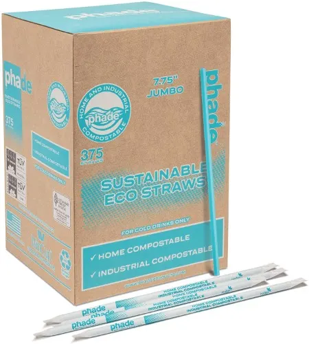 12 Best Compostable Straws: Eco-Friendly Options 5 Phade Eco-Friendly Jumbo Straws