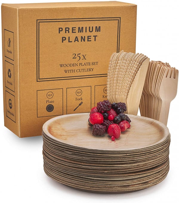 Premium Planet biodegradable plates