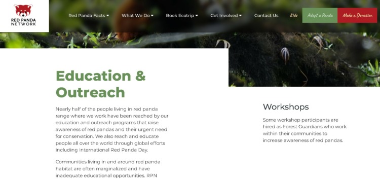 Red Panda Network Education and Outreach Section