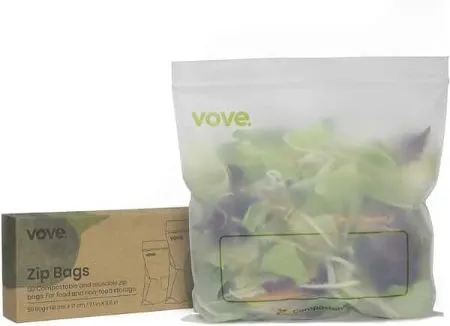 16 Best Compost Bags: Eco-Friendly Options to Buy 15 Vove Compostable Sandwich Zip Bags
