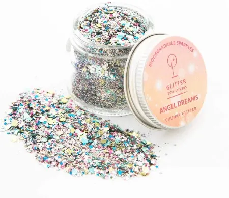 10 Best Eco-Friendly Glitter Alternatives 2 Angel Dream biodegradable glitter