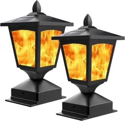 12 Best Solar Lamp Posts | Top Rated Lamps to Buy 12 BlueYang Solar Post Flame Light