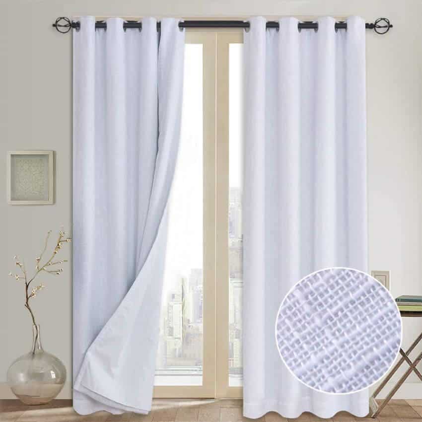 Rose Home Primitive Linen Blackout Curtains