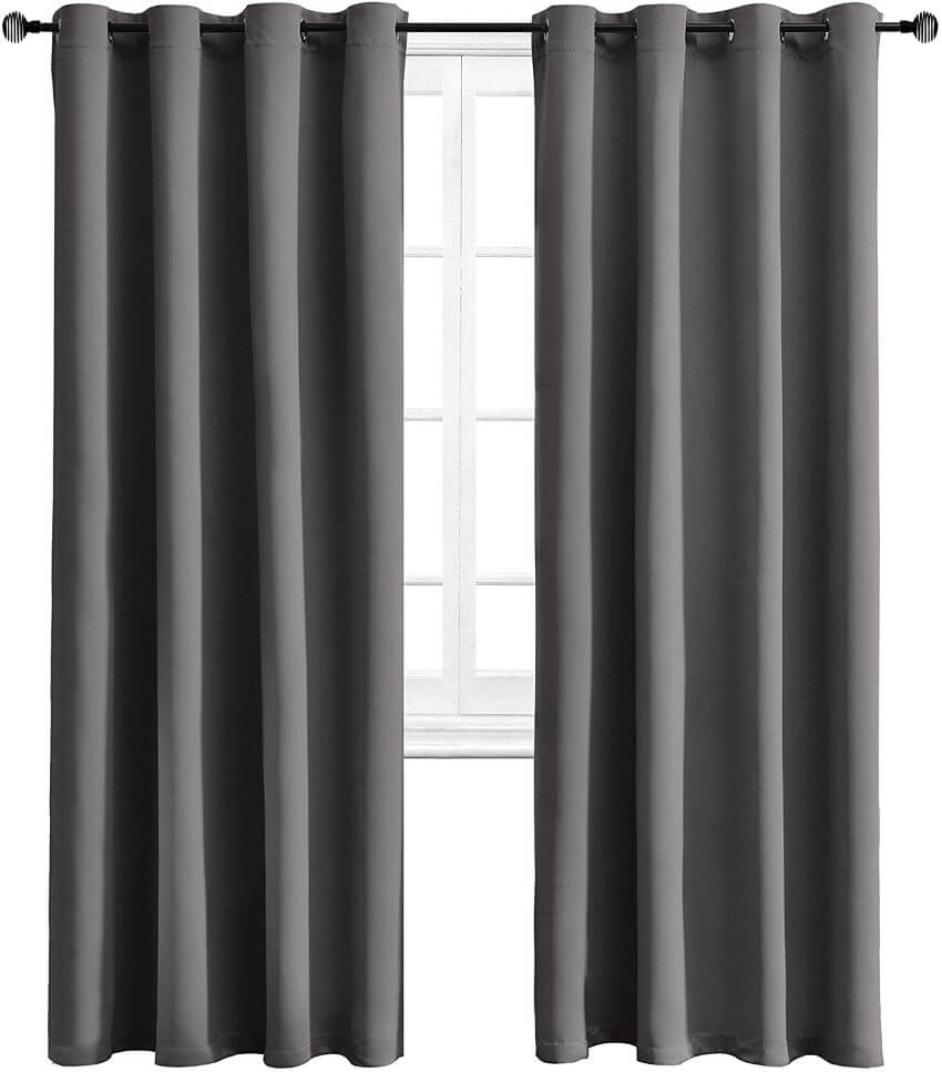 WONTEX Blackout Curtains Thermal Insulated with Grommet