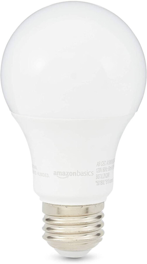 Amazon Basics 60W Equivalent Daylight, A19 Dimmable Light Bulb