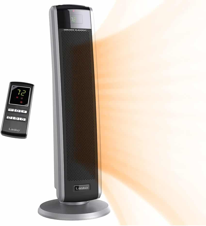 Lasko 5586 Digital Ceramic Tower Heater:  most energy-efficient baseboard heaters