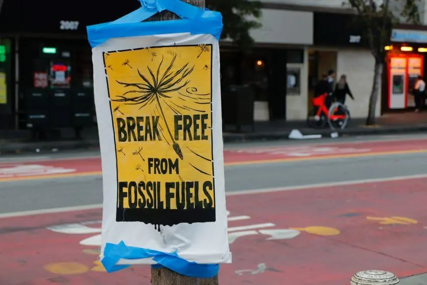 Break From Fossil Fuels Poster