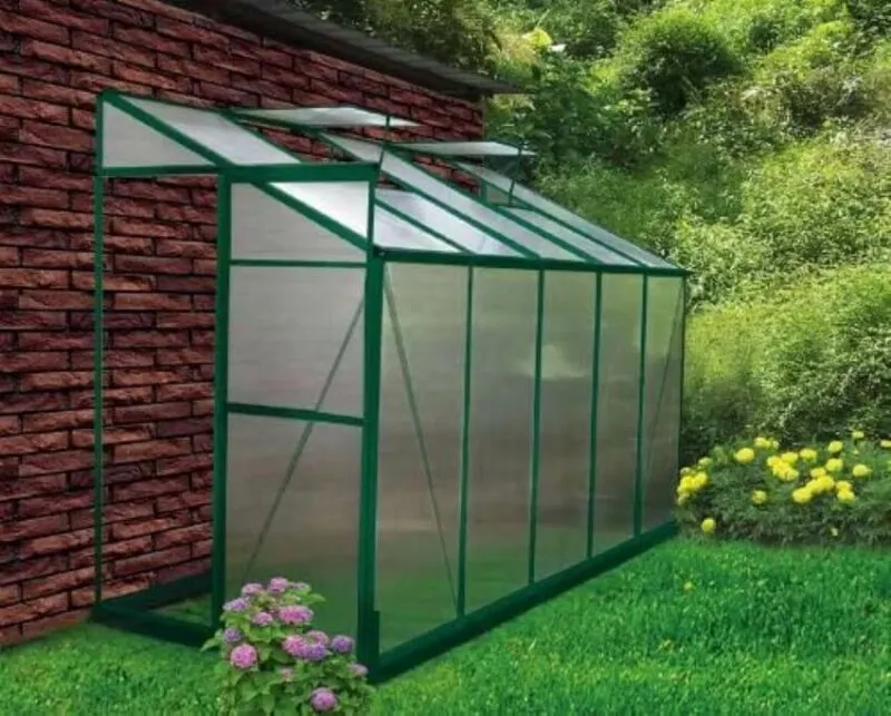 8 Best Backyard Greenhouse Ideas 11 EarthCare Lean-To Greenhouse Kit