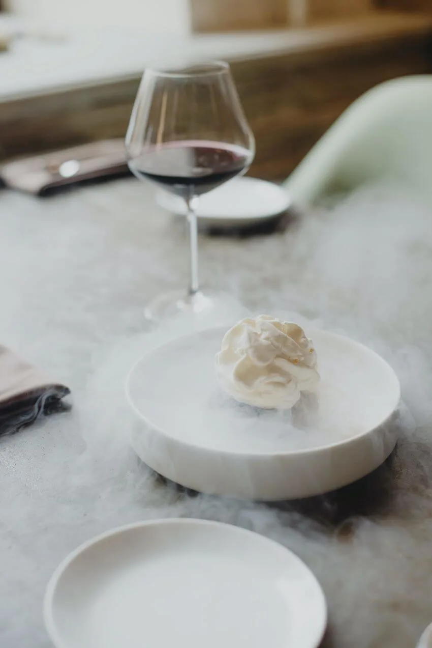 Ice cream with Dry Ice