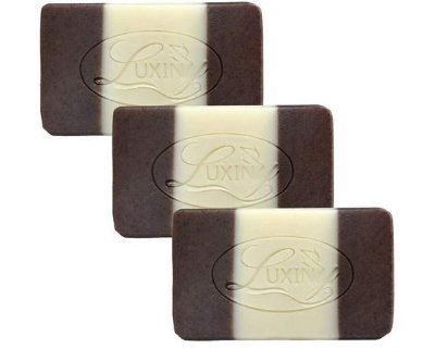 Three Luxiny Colloidal Oatmeal Cinnamon Shea Butter Soap