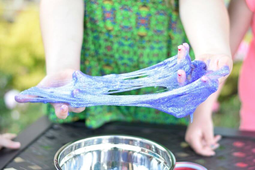 Playing Slime with Glitters