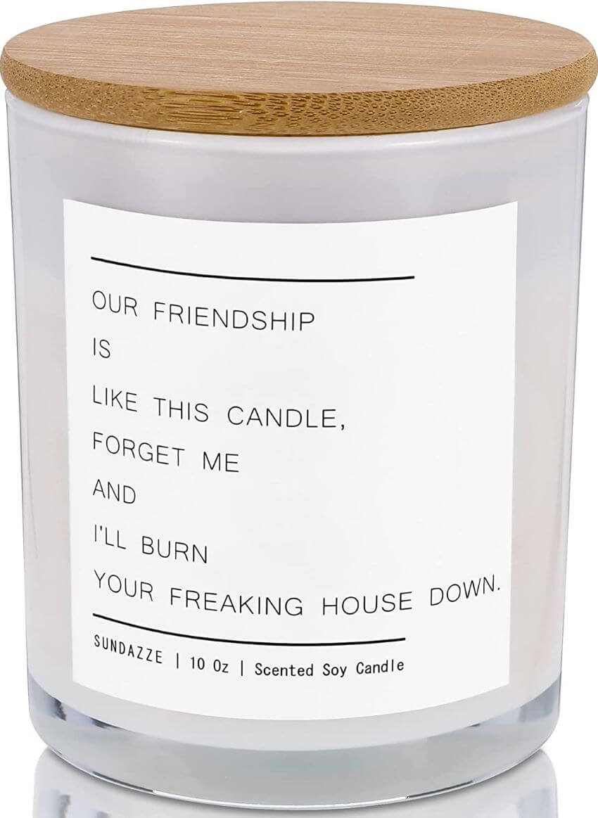 Sundazze Candle Our Friendship is Like This Candle