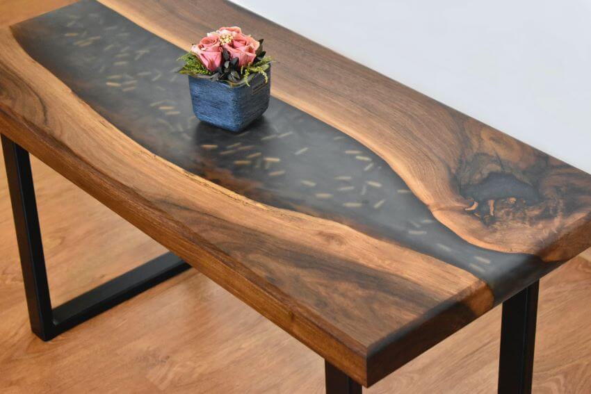 Table With Resin
