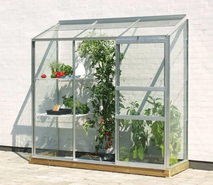 21 Best Lean To Greenhouses | Side of House Options 6 Vitavia 6ft x 2 ft Wide Lean to Greenhouse